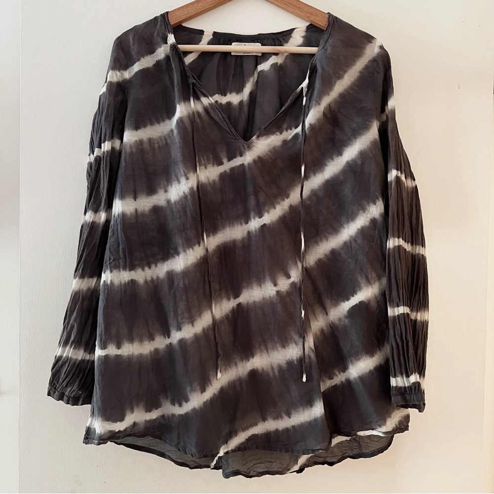 Velvet by Graham & Spencer, Tie-dye Peasant Top